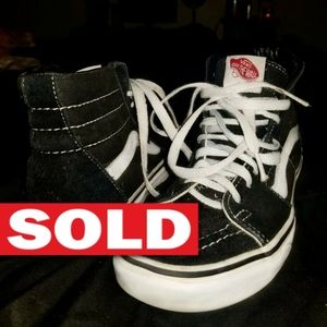 SOLD Black And White Vans